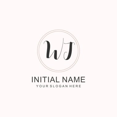 WJ Minimalist Klasik Markalaşma Kimliği İlk Logo Tasarımı