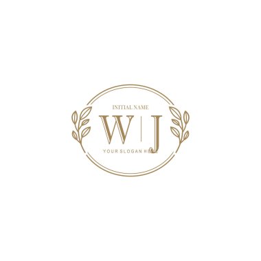 WJ Minimalist Klasik Markalaşma Kimliği İlk Logo Tasarımı