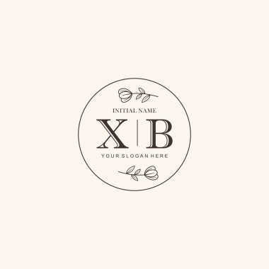 Markalaşma Kimliği için XB Minimalist Klasik İlk Logo Tasarımı