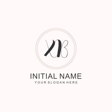 Markalaşma Kimliği için XB Minimalist Klasik İlk Logo Tasarımı