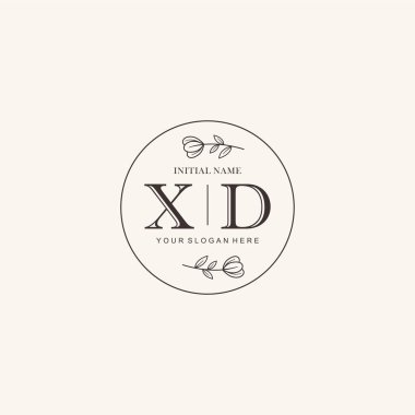 Markalaşma Kimliği için XD Minimalist Klasik İlk Logo Tasarımı