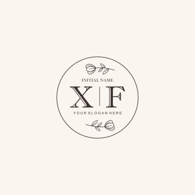 Markalaşma Kimliği için XF Minimalist Klasik Logo Tasarımı