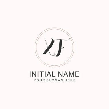 Markalaşma Kimliği için XF Minimalist Klasik Logo Tasarımı