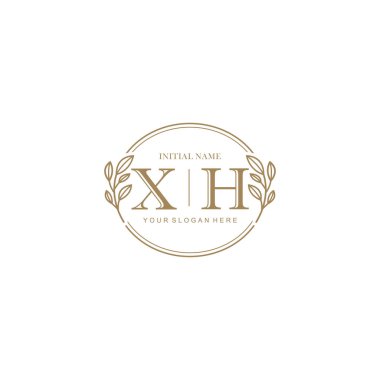Markalaşma Kimliği için XH Minimalist Klasik İlk Logo Tasarımı