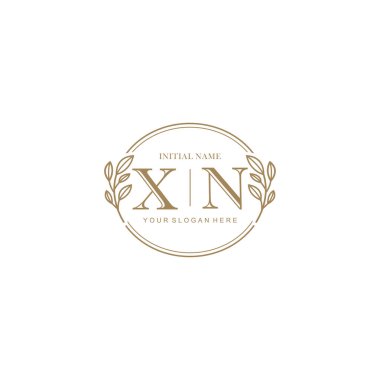 Markalaşma Kimliği için XN Minimalist Klasik İlk Logo Tasarımı