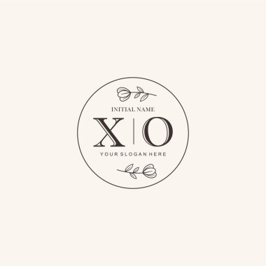 Markalaşma Kimliği için XO Minimalist Klasik Logo Tasarımı