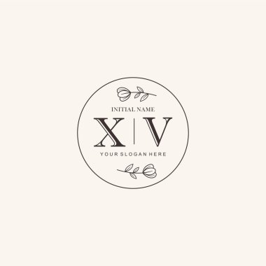 Markalaşma Kimliği için XV Minimalist Klasik Logo Tasarımı