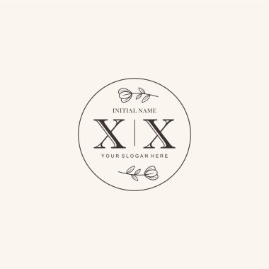 Markalaşma Kimliği için XX Minimalist Klasik İlk Logo Tasarımı