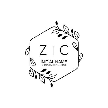 Çiçek İlham Veren ZC Logoları Zamansız ve Sanatsal Markalaşma İçin