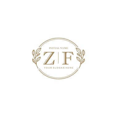 Markalaşma Kimliği için ZF Minimalist Klasik Logo Tasarımı