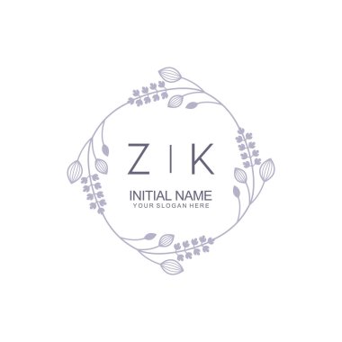 Çiçek İlham Veren ZK Logoları Zamansız ve Sanatsal Markalaşma İçin