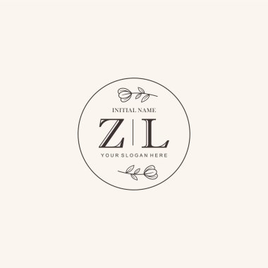 Markalaşma Kimliği için ZL Minimalist Klasik Logo Tasarımı