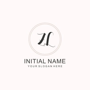 Markalaşma Kimliği için ZL Minimalist Klasik Logo Tasarımı