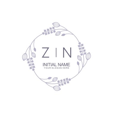 Çiçek İlham Veren ZN Logoları Zamansız ve Sanatsal Markalaşma İçin