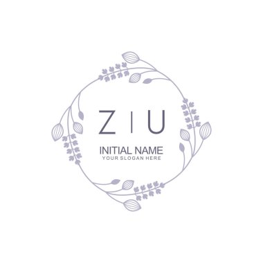 Çiçek İlham Veren ZU Logoları Zamansız ve Sanatsal Markalaşma İçin