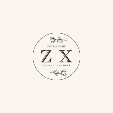 Markalaşma Kimliği için ZX Minimalist Klasik Logo Tasarımı