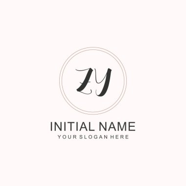 Markalaşma Kimliği için ZY Minimalist Klasik Logo Tasarımı