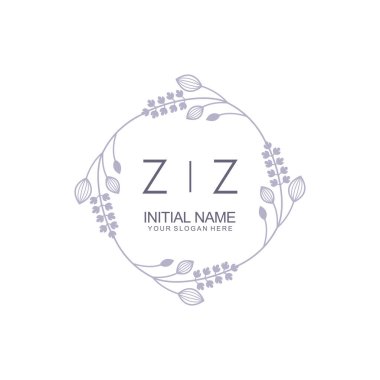 Çiçek İlham Veren ZZ Logoları Zamansız ve Sanatsal Markalaşma İçin