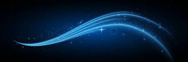 Işık çizgileri ve hız. Işık girdabı izi. Parlak spiral. Vektör. EPS 10.