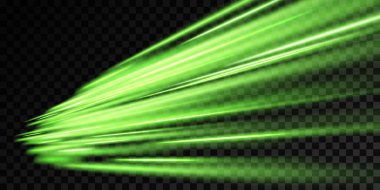 Sarmal yeşil patika. Çiş efekti. Parlak toz izi..