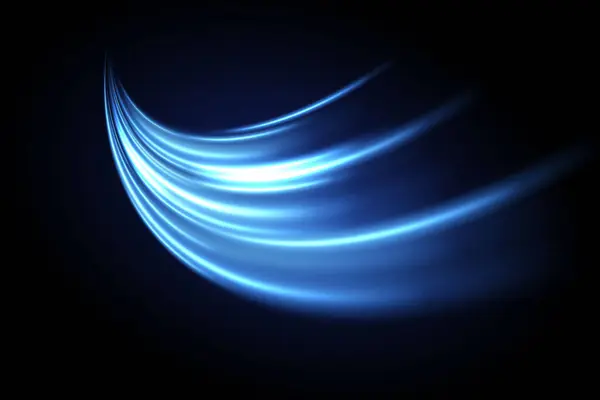 Yüksek hız ışık etkisi. Hız ışınları. Neon hatları. Vektör illüstrasyonu.