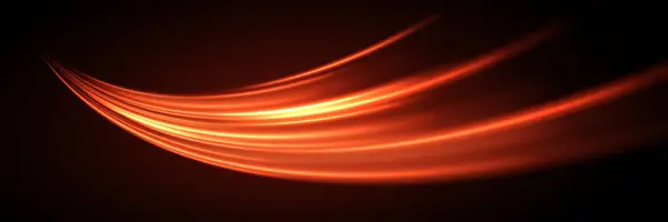 Yüksek hız ışık etkisi. Hız ışınları. Neon hatları. Vektör illüstrasyonu.