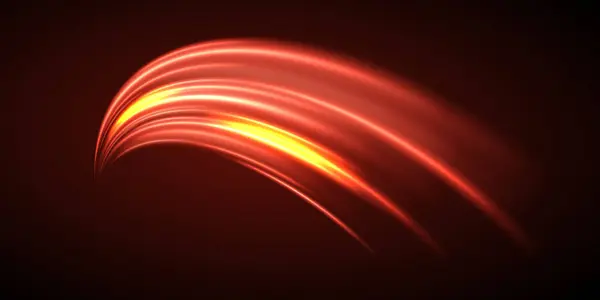 Yüksek hız ışık etkisi. Hız ışınları. Neon hatları. Vektör illüstrasyonu.