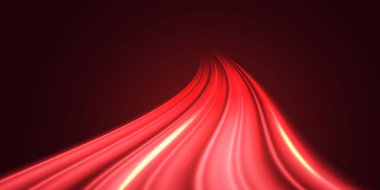 Soyut kırmızı hız ışık hareket bulanıklığı. Vektör illüstrasyonu.