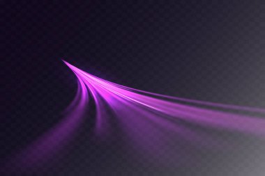 Parlak hız çizgileri png. Gelecekçi dinamik hareket teknolojisi. Yatay ışık demetleri.