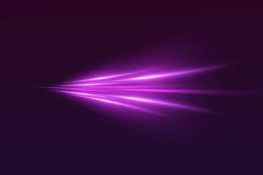 Parlak hız çizgileri png. Gelecekçi dinamik hareket teknolojisi. Yatay ışık demetleri.