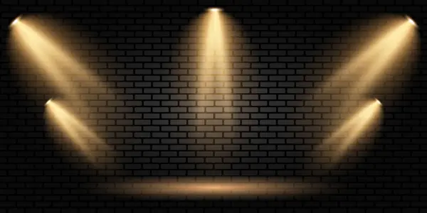 Spotlights, unutulmaz bir ışık. Şeffaf bir arkaplanda.