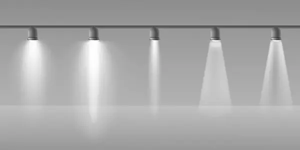 Spotlights, unutulmaz bir ışık. Şeffaf bir arkaplanda.