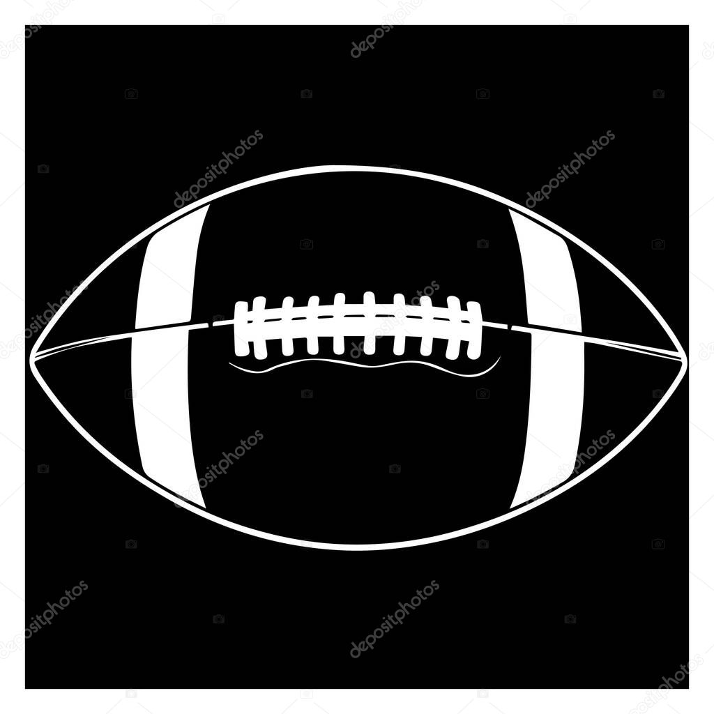 American football ball graphic design element