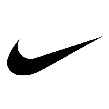 Nike logosu siyah beyaz vektör grafiği