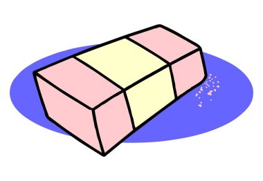 Kalem silici 3d vektör illüstrasyonlu Isometric simgesi