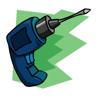 Ayrıştırılabilir vida matkapları ve sondaj aletlerinin izole resimlerine sahip gerçekçi simgelerden oluşan sondaj makinesi seti