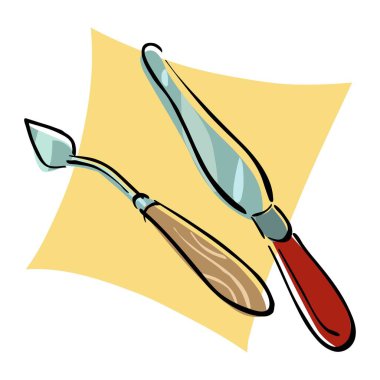 Çizgi film stili vektör illüstrasyonuName.