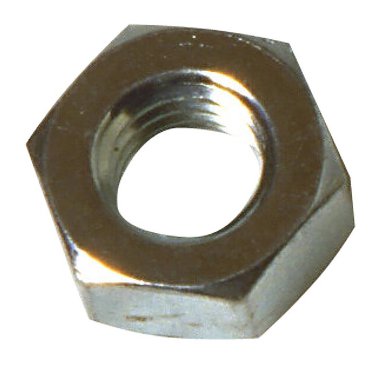 Çelik veya metal alaşımından yapılmış büyük bir endüstriyel altıgen fındık
