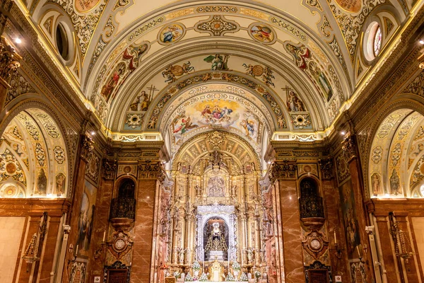 Sewilla Hiszpania Listopada 2022 Wnętrze Kościoła Macarena Sewilla Andaluzja Hiszpania — Zdjęcie stockowe