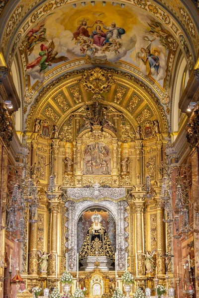 Sewilla Hiszpania Listopada 2022 Ołtarz Główny Kościoła Macarena Sewilla Andaluzja — Zdjęcie stockowe