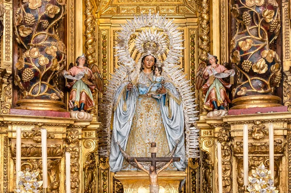 Sevilla España Enero 2023 Imagen Madre Dios Del Rosario Patrona — Foto de Stock