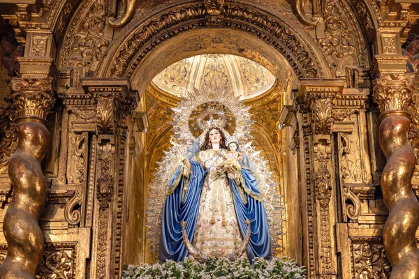 Virgen Las Nieves Church Santa Maria Blanca Saint Mary White — Stock Photo, Image