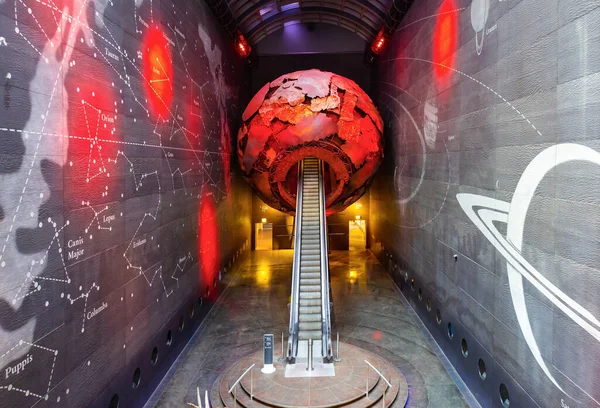 stock image London, UK - May 2023: The entrance to the Earth Galleries in the Natural History Museum of London, United Kingdom