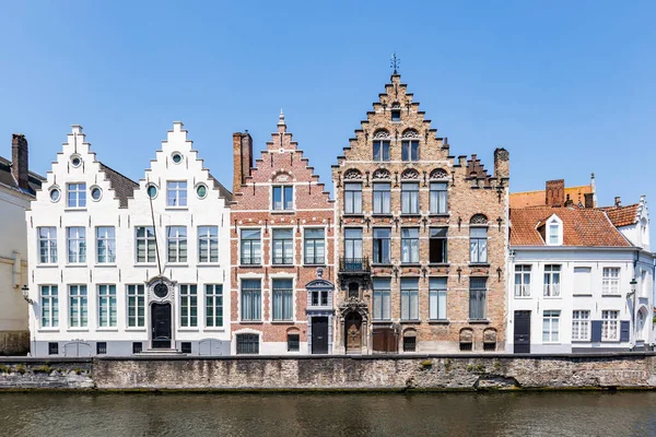 Tipico Paesaggio Urbano Belga Nella Città Bruges Belgio Europa Una — Foto Stock