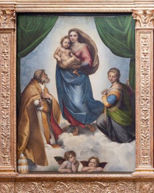 Sistine Madonna adlı resim, İtalyan ressam Raphael 'in Dresden Devlet Sanat Müzesi' nde sergilenen yağlı boya tablosudur.
