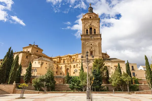 İspanya 'nın Almerya kentindeki Guadix' in Enkarnasyonu Katedrali 'nin cephesi