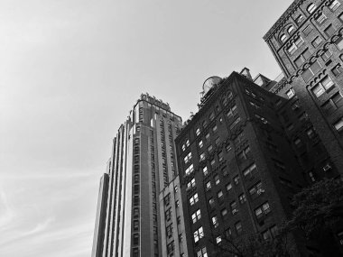 Siyah ve Beyaz Üst Doğu Yakası Kuleleri (New York, New York, ABD)