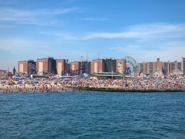 Brooklyn, New York, ABD... 11 Haziran 2017 Coney Adası Sahil Hattı