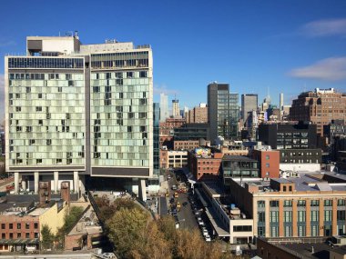 Modern Binalarla Kentsel Skyline (New York, New York, ABD)