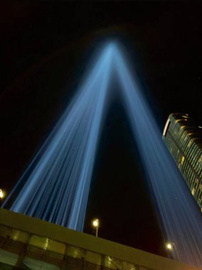 New York, New York, ABD... 30 Ağustos 2019: 9 / 11 Haraç Işıkları